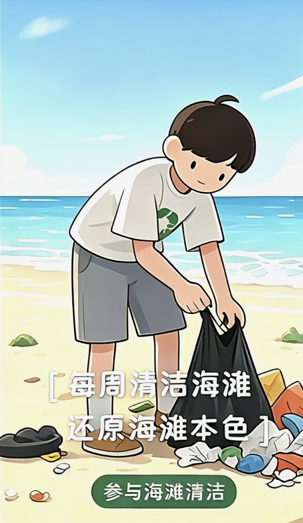清洁海滩